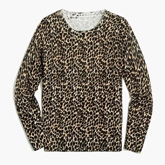 Crew Factory Sweaters Jcrew Factory Leopard Animal Print